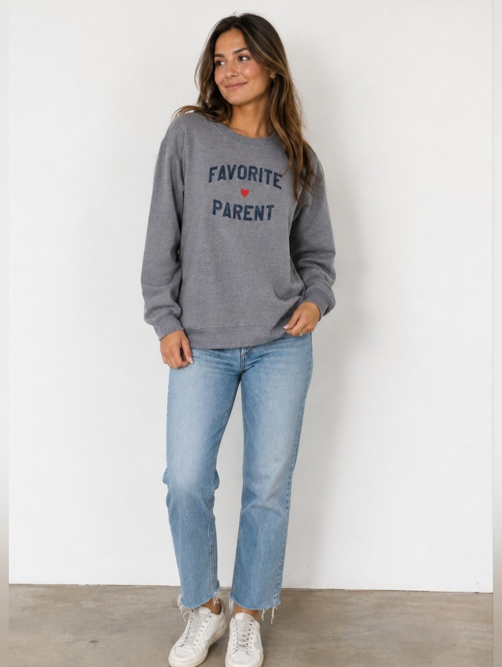 Sub_Urban Riot Favorite Parent Sweatshirt Women’s XL Gray Graphic Crewneck